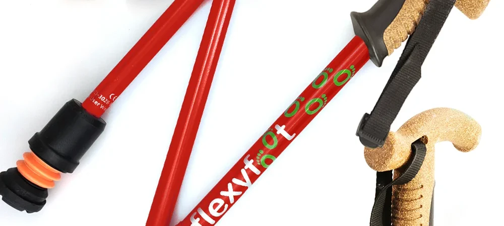 Skládací vycházková hůl Flexyfoot Premium -korková rukojeť